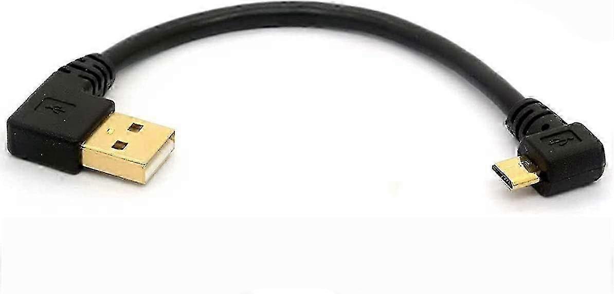 90 stupňů USB 2.0 na micro USB B samec kabel 50cm levý úhel nabíjení extender a nabíjecí extender kabel