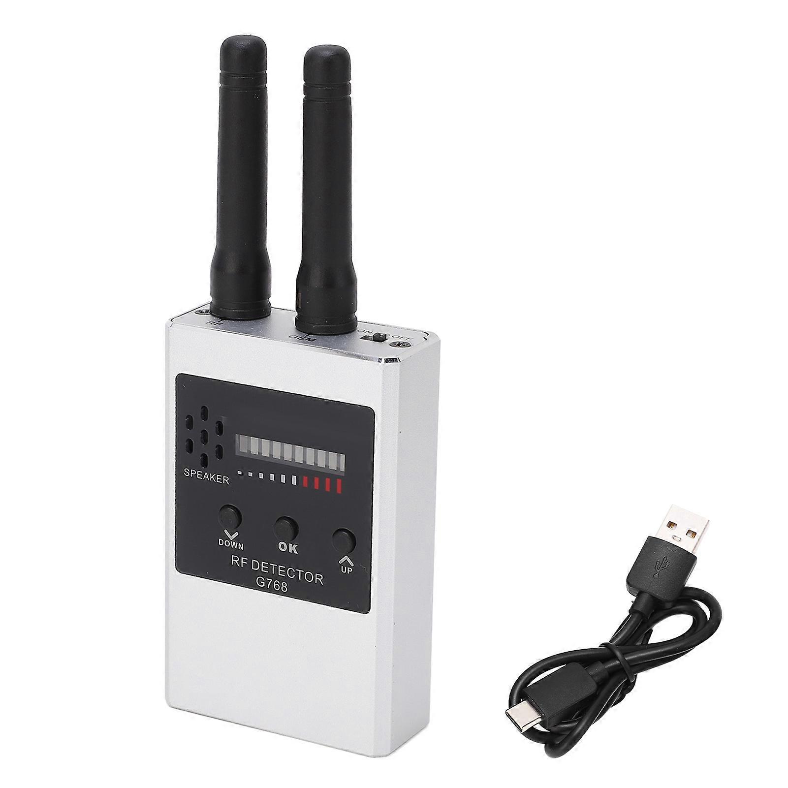 Wireless RF Signal Detector High Sensitivity Camera GPS Tracking Device 10 Level LED 300‑2700MHz