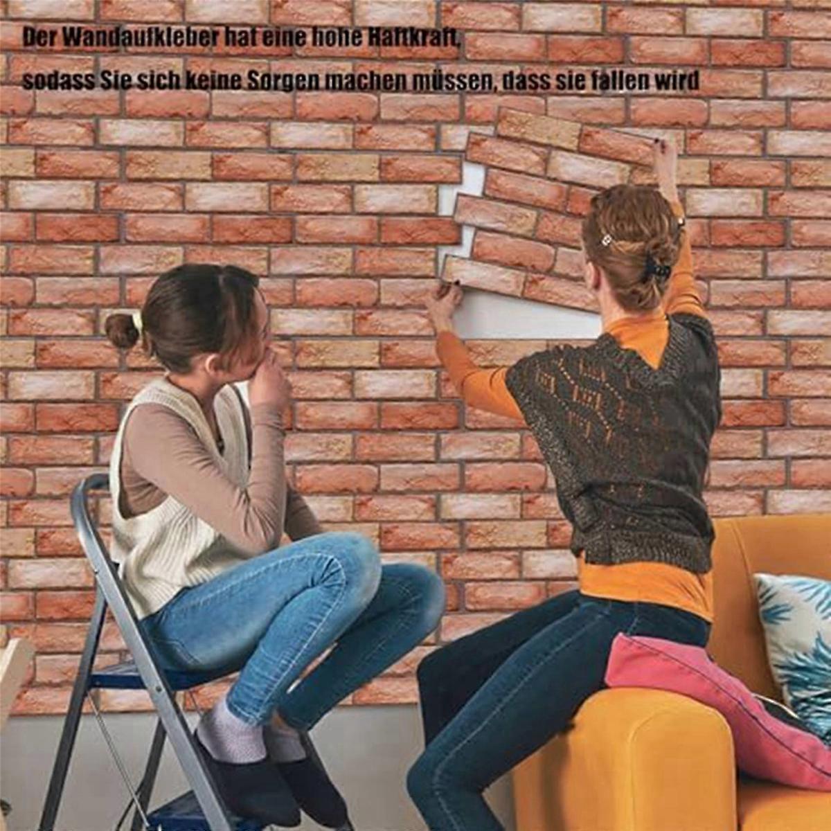 10PCS 3D Self-Adhesive Wall Panels for Kitchen, Bathroom, Living Room