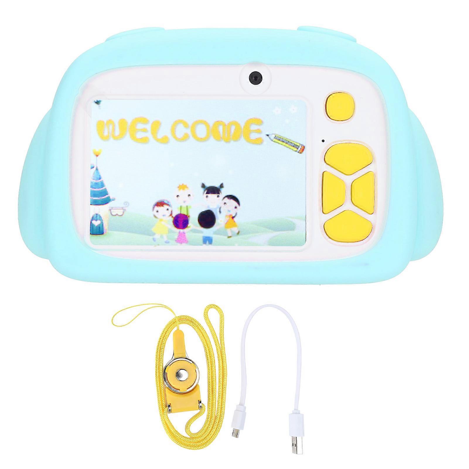 Appareil photo numérique pour enfants 20 MP, écran couleur 2 pouces, enregistrement vidéo en forme de pingouin, bleu