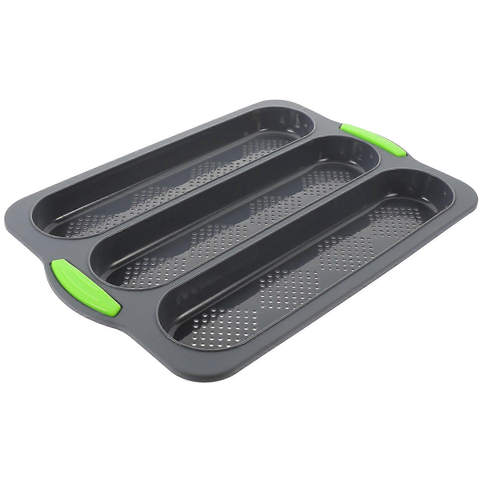 Nonstick Baking Pan Silicone Bread Loaf Pan Heat Conduction For Home Bakers 33X23.5CM 1Pack