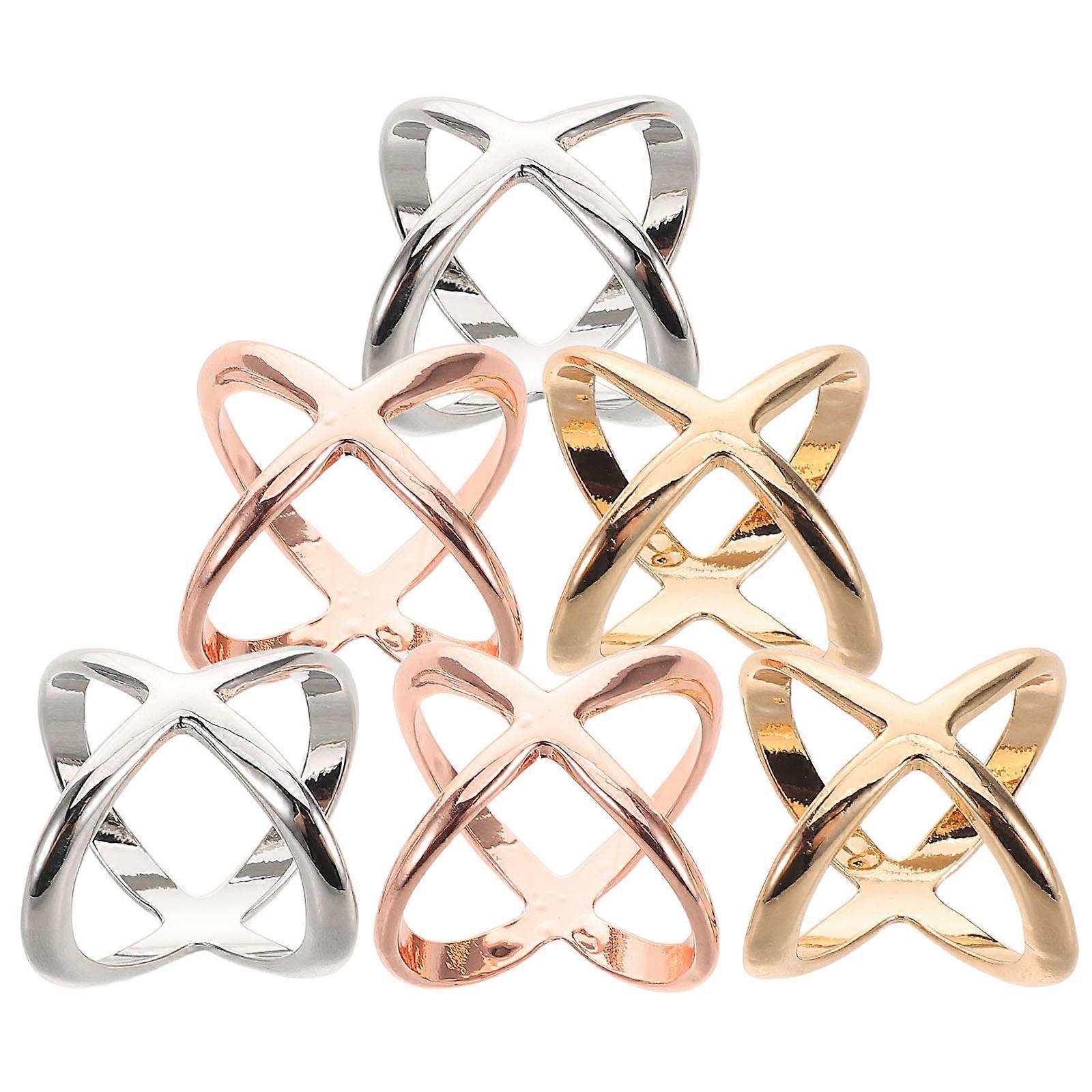 Here's a refined and professional product description based on the title you provided:

 

**6pcs Elegant X Shaped Scarf Clips for Women – Multi