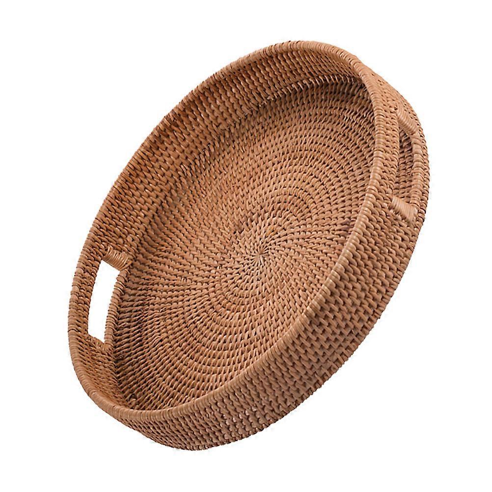 Fruit Storage Containers Handmade Rattan Basket Shape Home Decor 1Pc