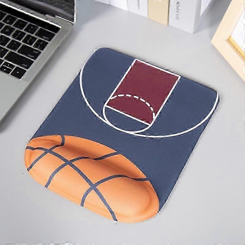 Computer Mouse Pad Basketball Pattern Mouse Wrist Rest Office Mouse Wrist Pad Computer Supply