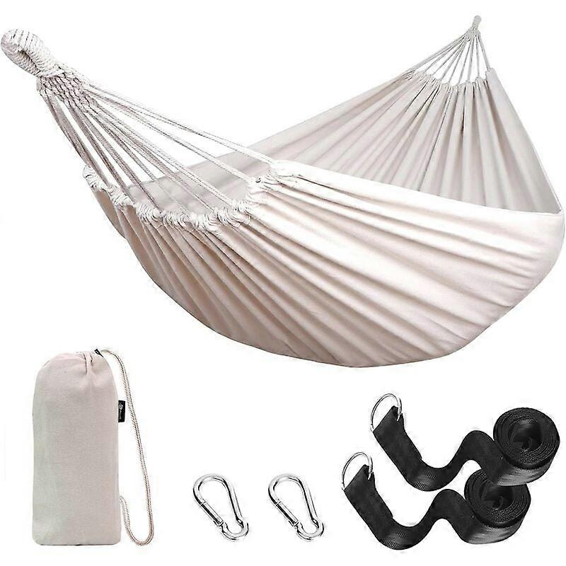 Hanging Hammock - Travel Camping Hammock, Single - White