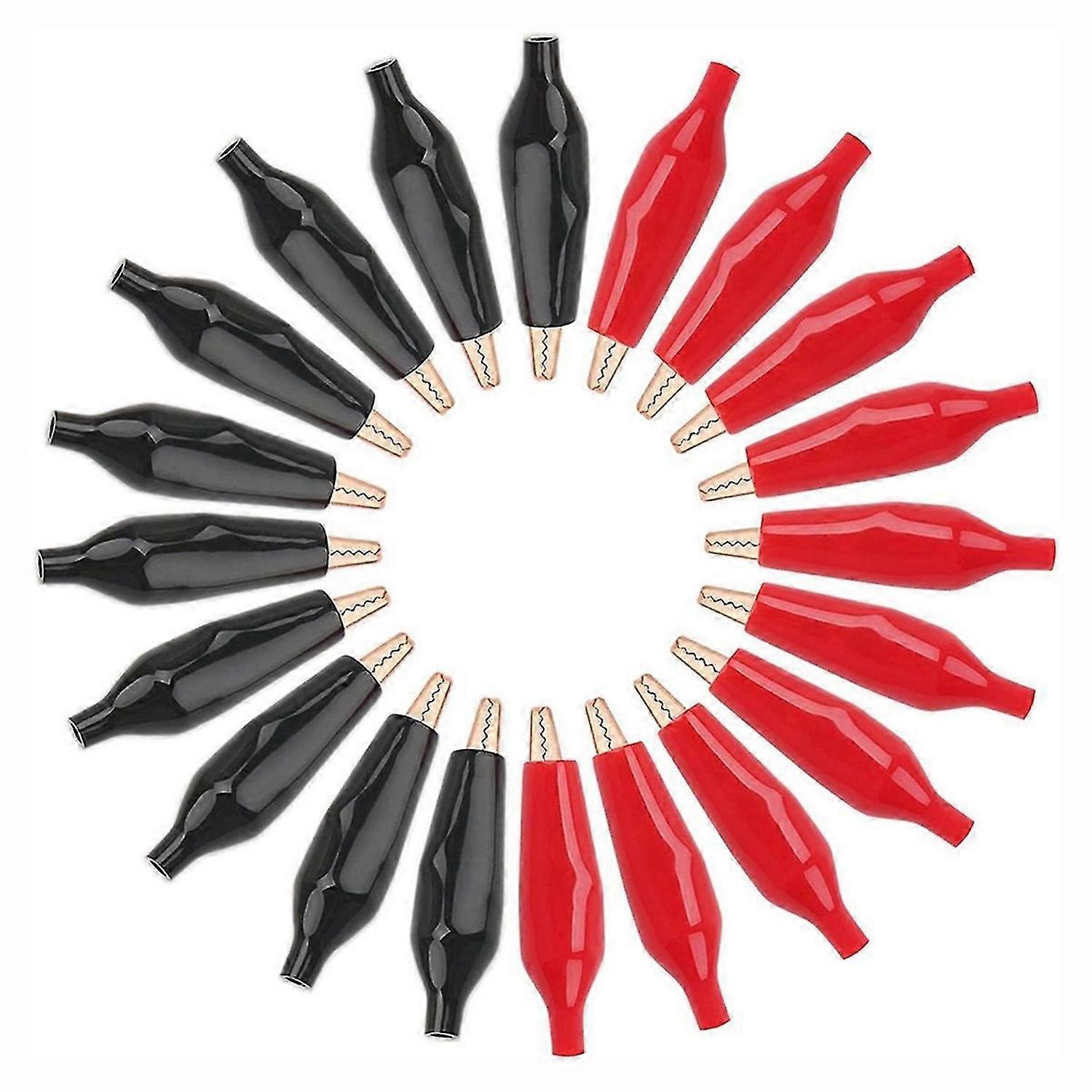 20Pc Kupfer Krokodil Elektrischer Clip Weiche isolierte Abdeckung Elektrischer Test Gator Clip Alligator Jumper