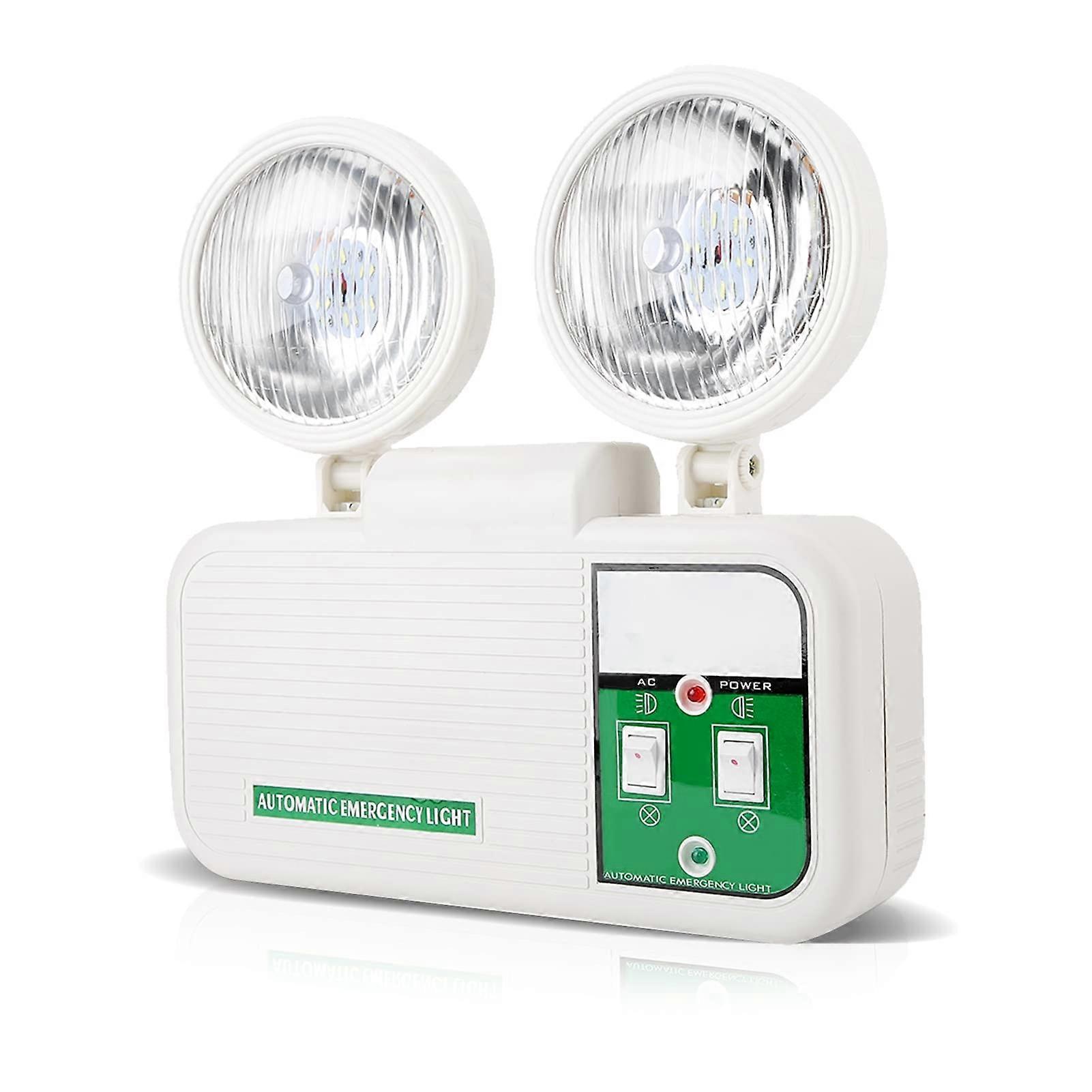 Light Fire Emergency Light, Suitable for Voltage 110220 V, 3 Hours Double Head Emergency Light in Schools, Shopping Malls, Supermarkets