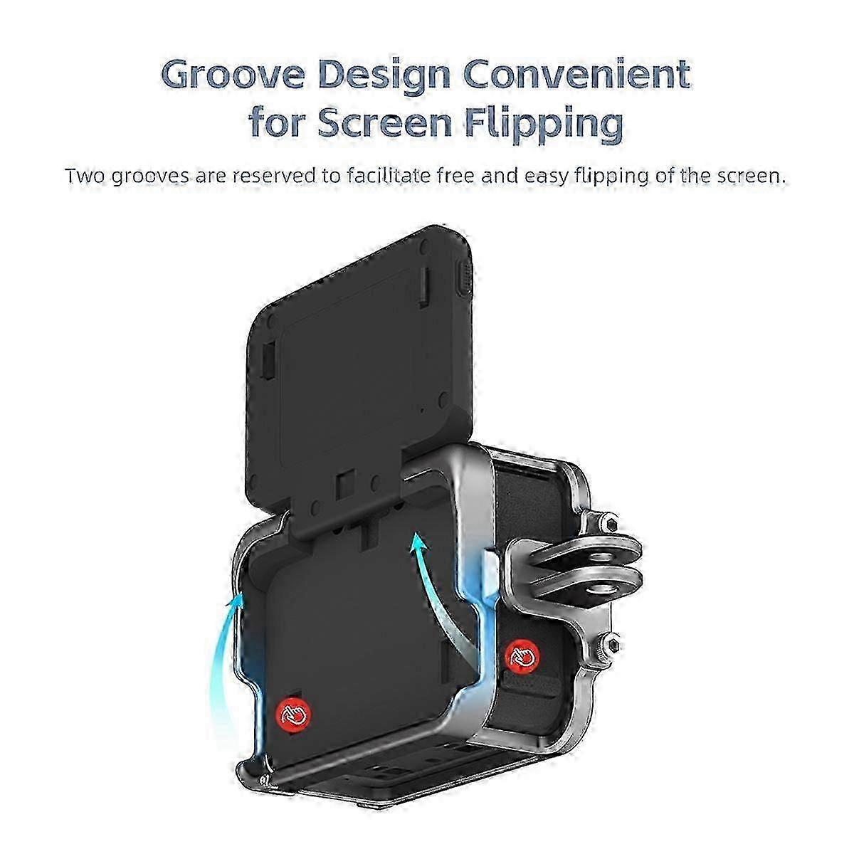 Aluminium Alloy Frame Case for Suitable Brand Vertically Dual Cold Shoe Protective Shell