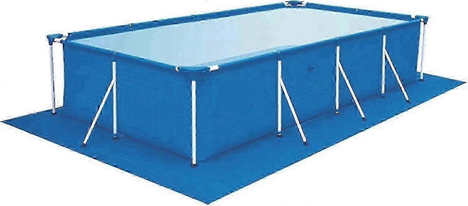 Swimming Pool Mat, Ground Cloth for Pools, Square Pool Floor Mat, Blue Inflatable Pool Protector Mat