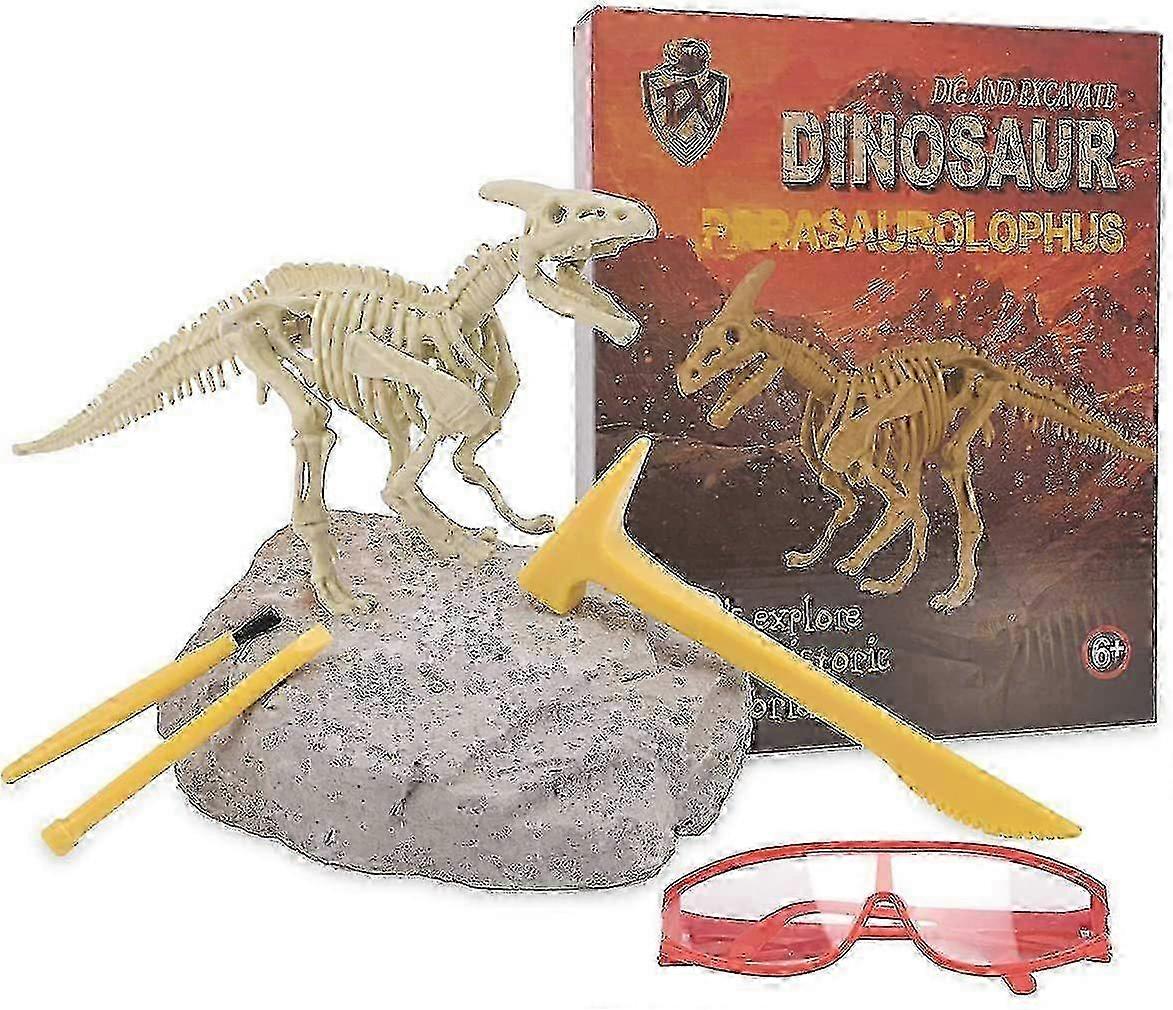 子供用恐竜発掘キット - 骨格化石付き教育用DIY科学おもちゃ