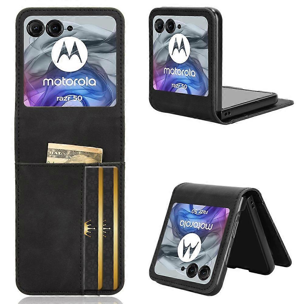 For Motorola Razr 2025 Razr 2024 Razr 60 Razr 50 5G Case Separable Design Card Slot Leather PC Phone