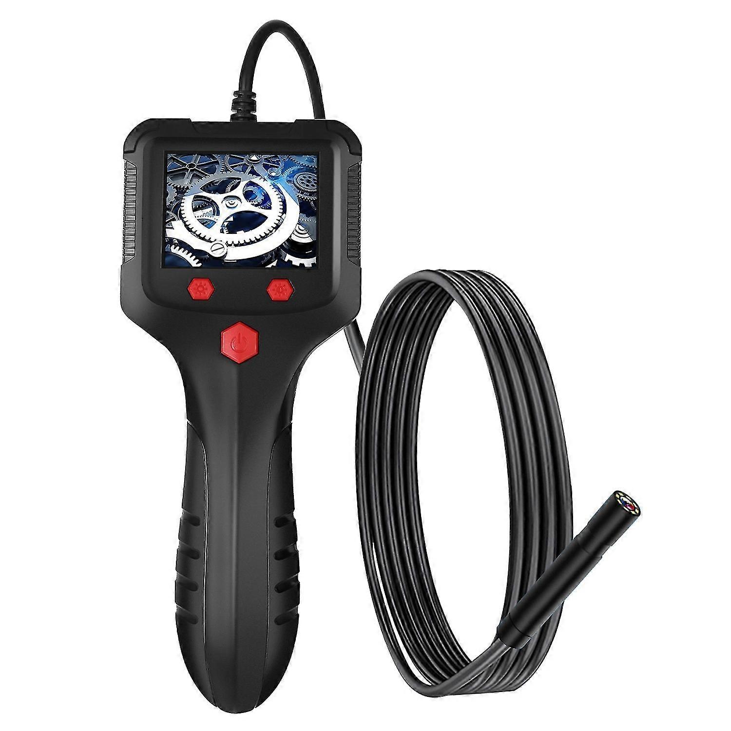 P100 20m Hard Wire 2.4 inch Screen Inspection Camera with Rechargeable 8mm Lens and 6-LED 1080P