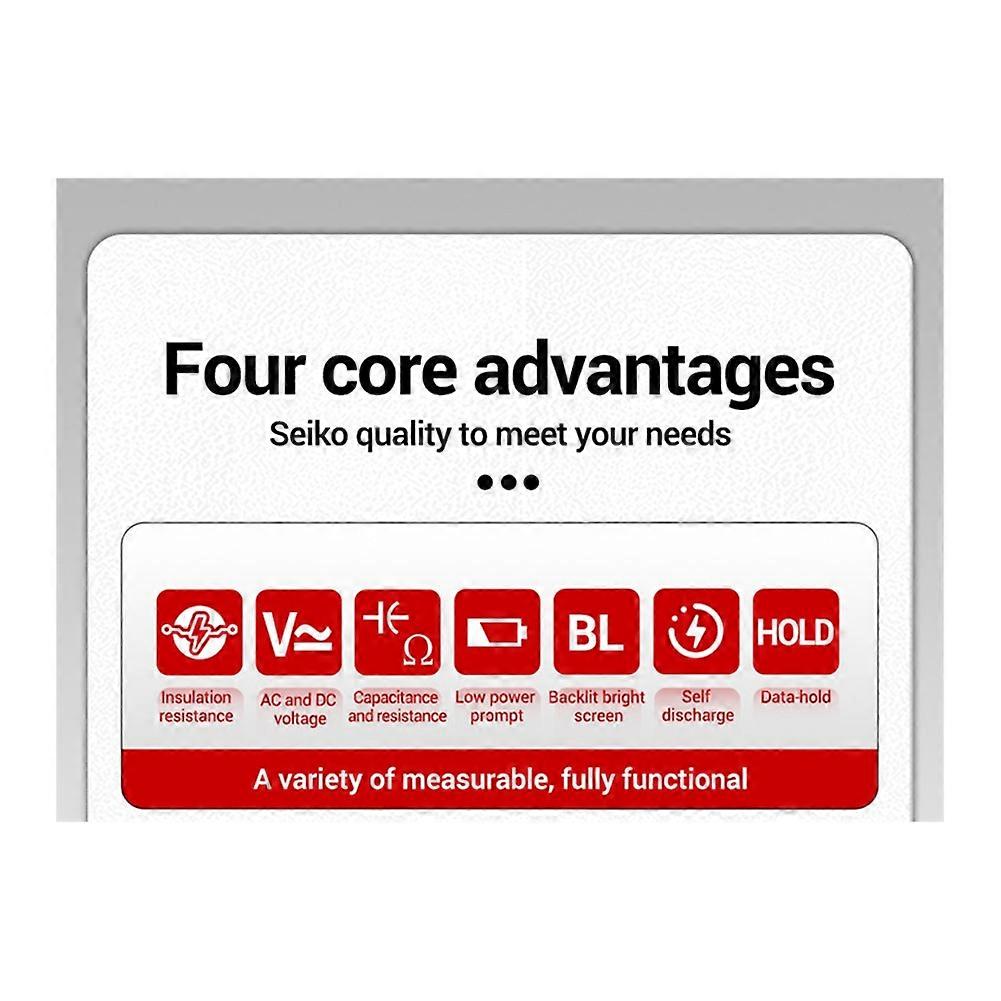 MH15 Cyfrowy omomierz Miernik rezystancji izolacji 6000 Tester rezystorów Tester kondensatorów Megohmm