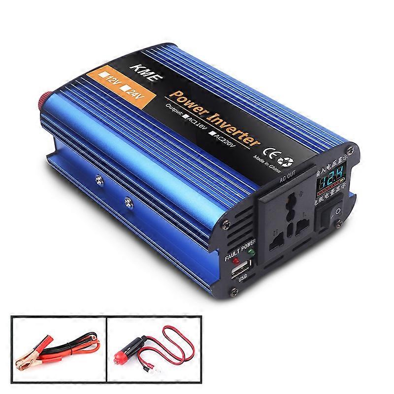 Carmaer 500W Car Smart Multi-function Digital Display Inverter Household Power Converter, Specification:24V to 220V 24V to 220V 500W