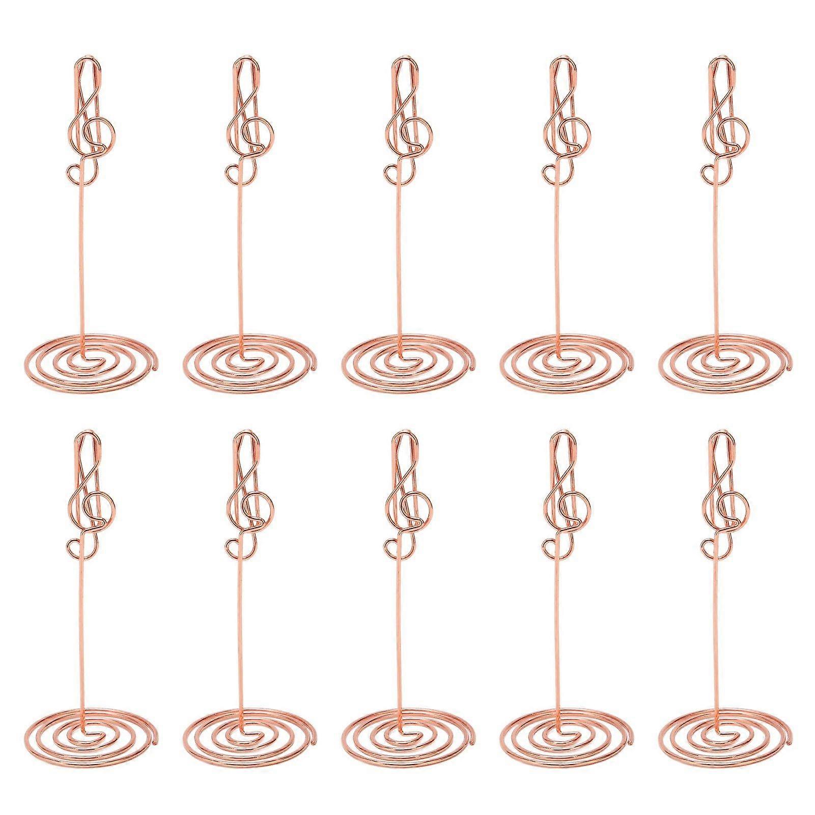 2025 Latest Model  10Pcs Table Number Stands Stable Base Electroplated Metal
