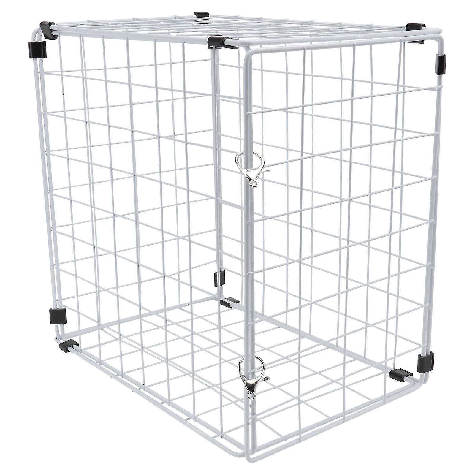 Cat Cage Metal Indoor Cage Iron Material Square Shape Blow-dry Function 30x30cm 1Pc