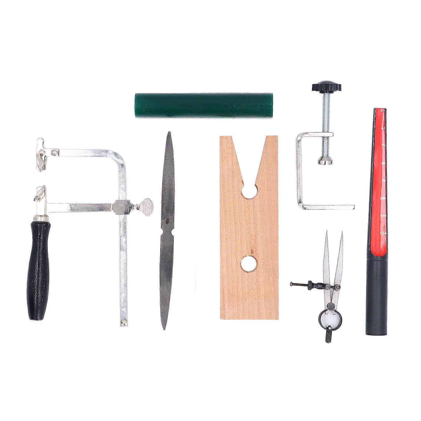 Jewellery Wax Ring Making Casting Tool Set, 20-Piece Wax Carving Tools, Ring Sizer Gauge, Wax Tube File, Jeweller Bench Tool