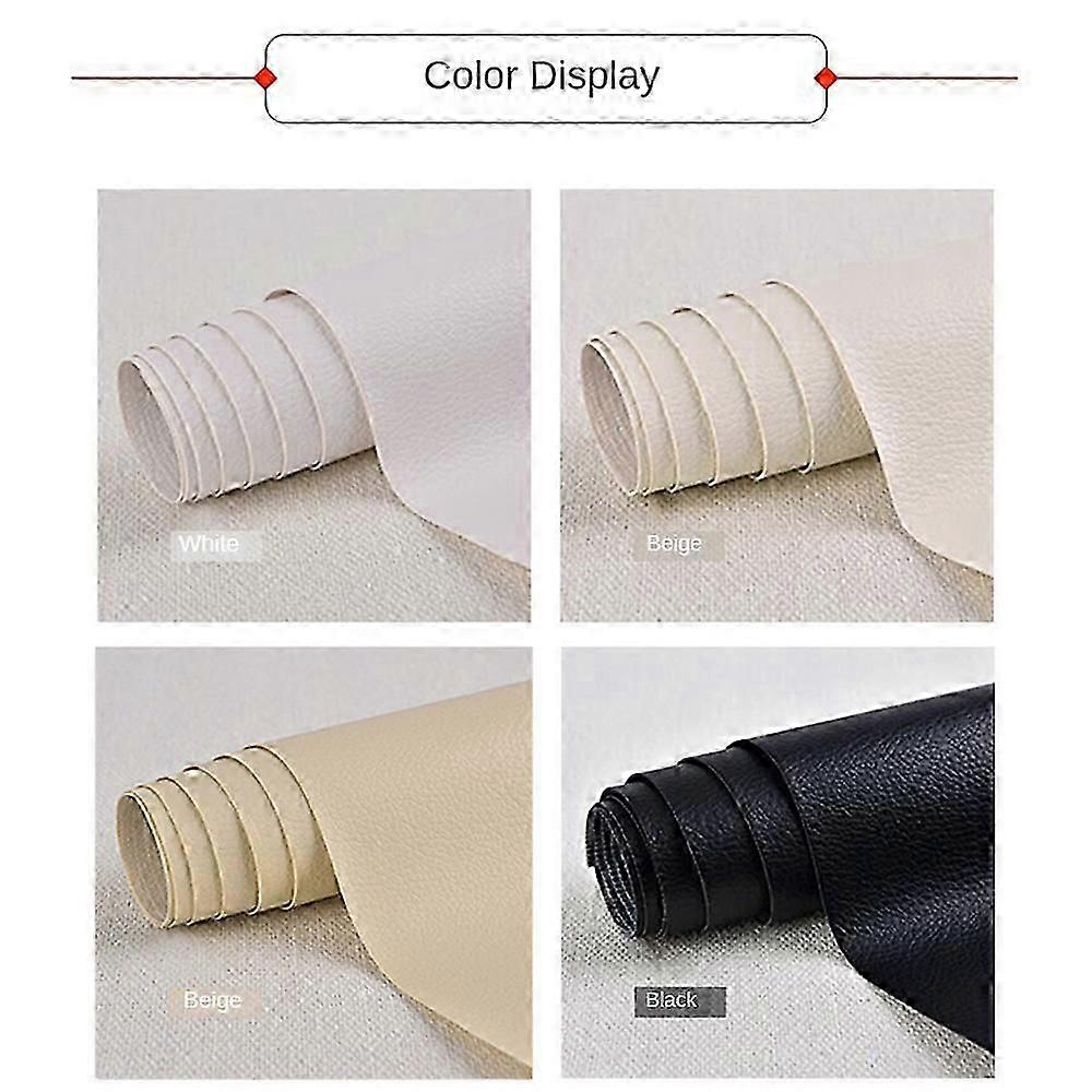 Förtjockad Självhäftande Läder Reparation Klistermärke Design DIY PU Läder Patch Klibbig För Bilbarnstol Hem Soffa Väska Påfyllning Patch