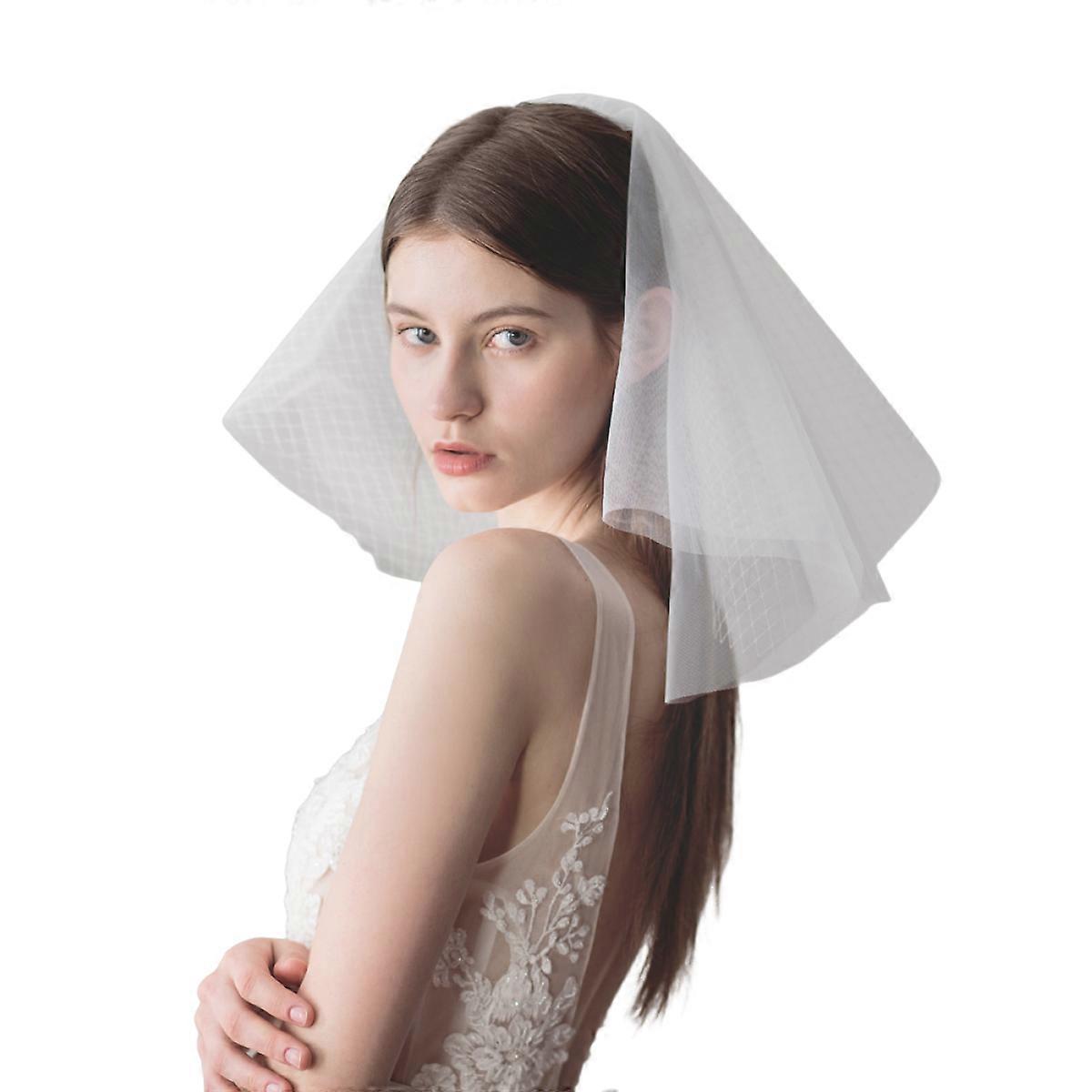 Multi-layer short veil, 60 cm, 1 pc.