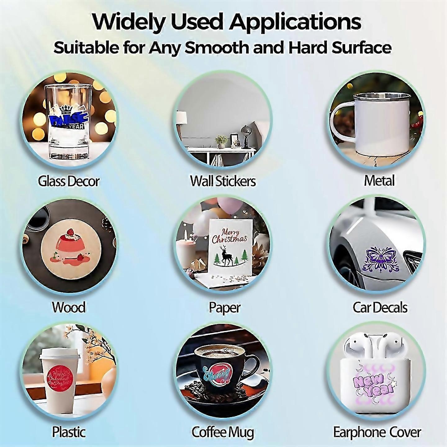 For Sheets, 24 Colors Waterproof Adhesive Vinyl Bundle