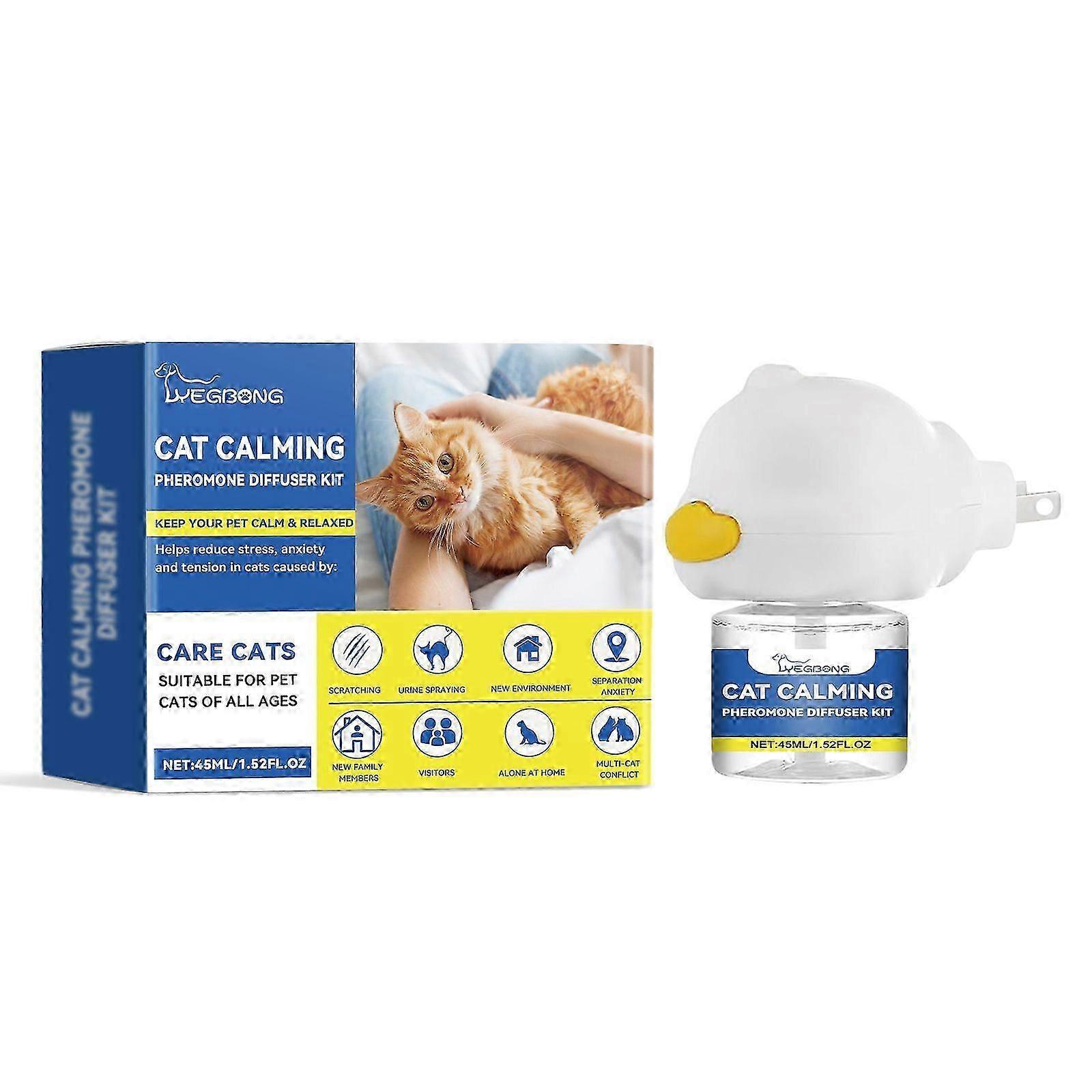 Yegbong Cat Emotion Diffuser Set Pet Cat Grudge Emotion Care Solution Multiple Cat Conflict Scratch