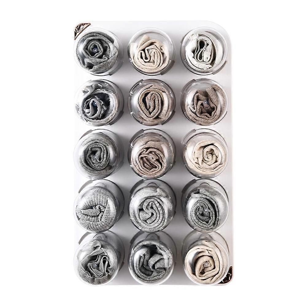 Självhäftande väggmonterade underkläder förvaringslåda kapsel typ celllåda