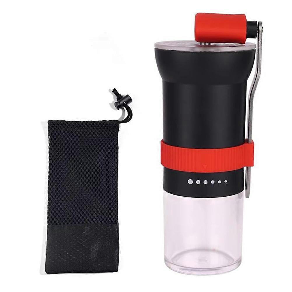 Portable Manual Coffee Grinder with Adjustable Ceramic Burr - Compact, Easy-to-Clean Design Ideal for Travel, Camping B