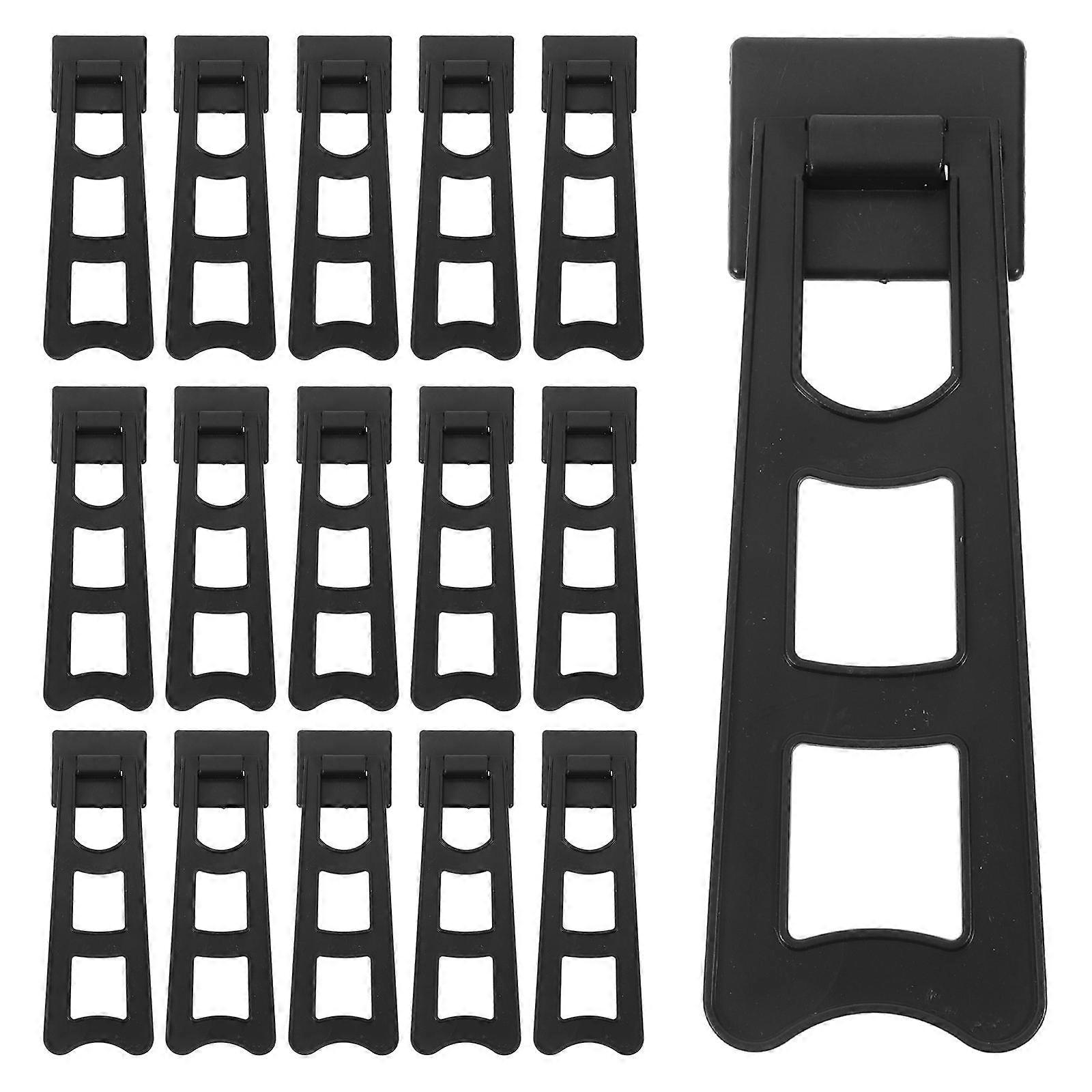 Black Photo Frame Stand Plastic Holder for 20Pcs Picture Frame Support