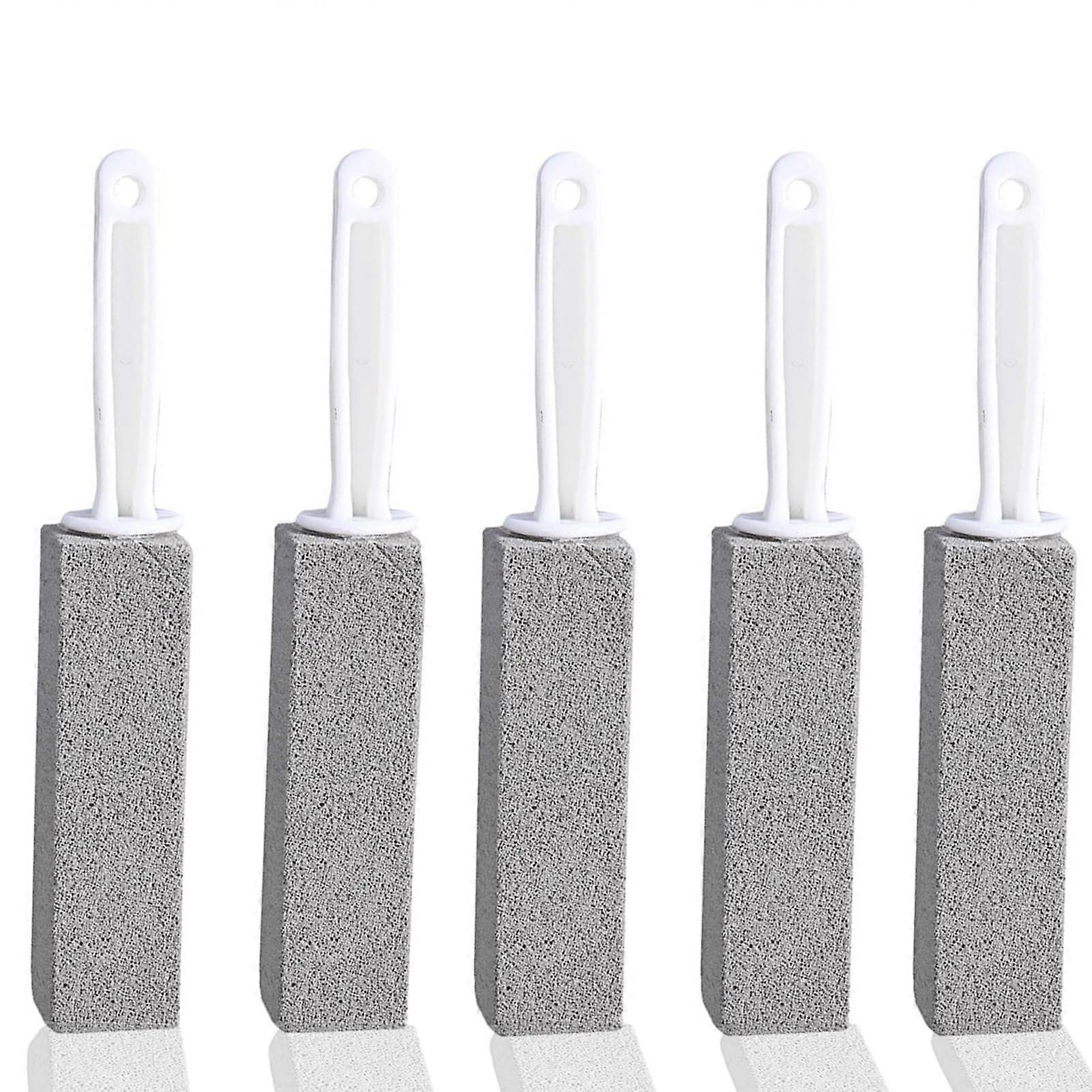 5 Packs Pumice Stone Cleaning Stones with Handles, Wash Sticks for Cleaning Stains in Toilets, Bathtubs, Sinks, Cleaning Sticks for Stains Removal