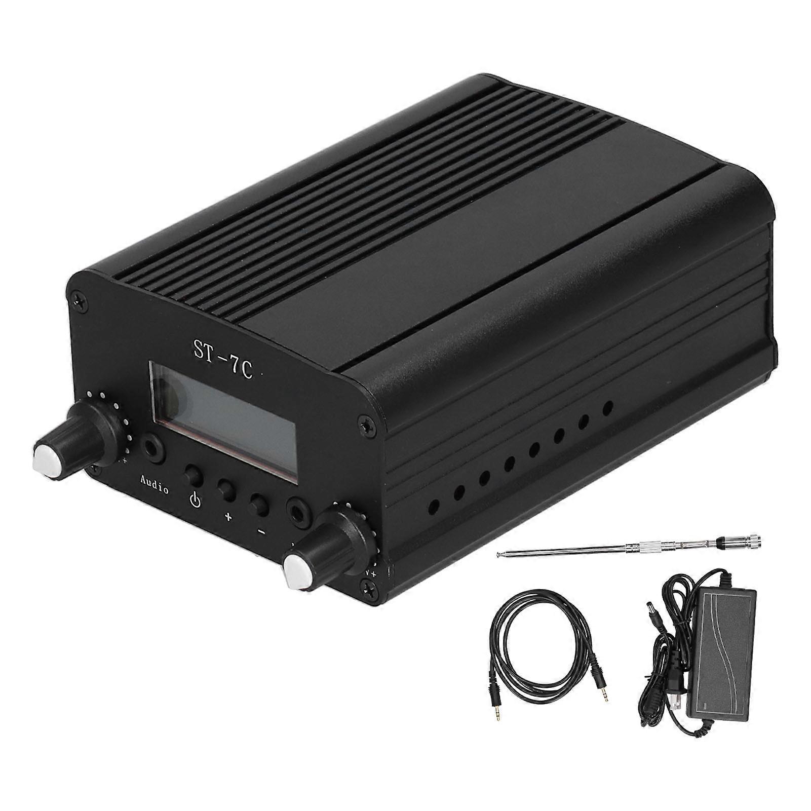 Broadcast Transmitter FM LCD Screen Mini Radio Stereo Station Accessories 1/7W