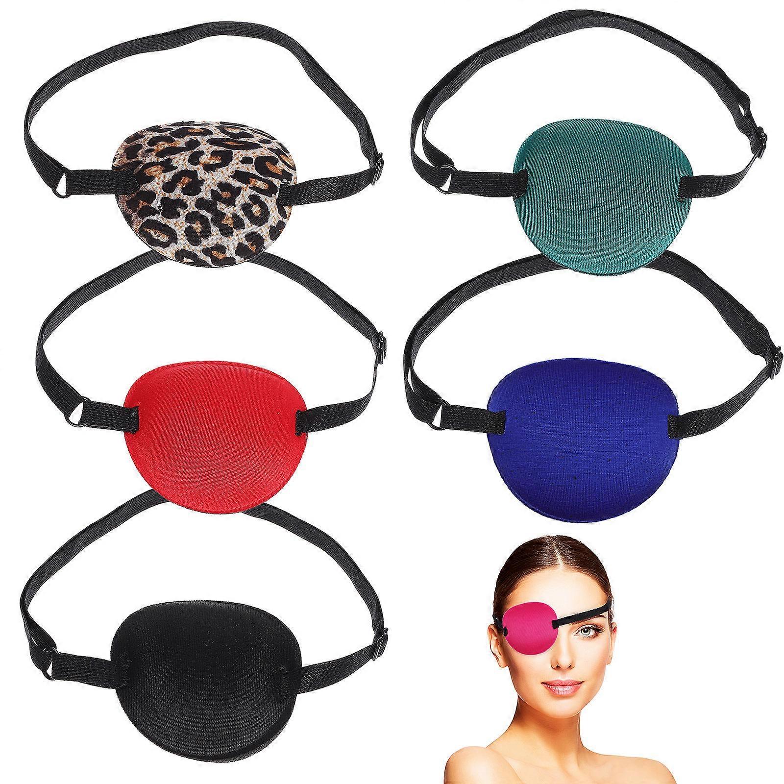 Eye Patches Sleep Quality Enhancement Eye Cover Patch for Adults Leopard Print 6Pcs