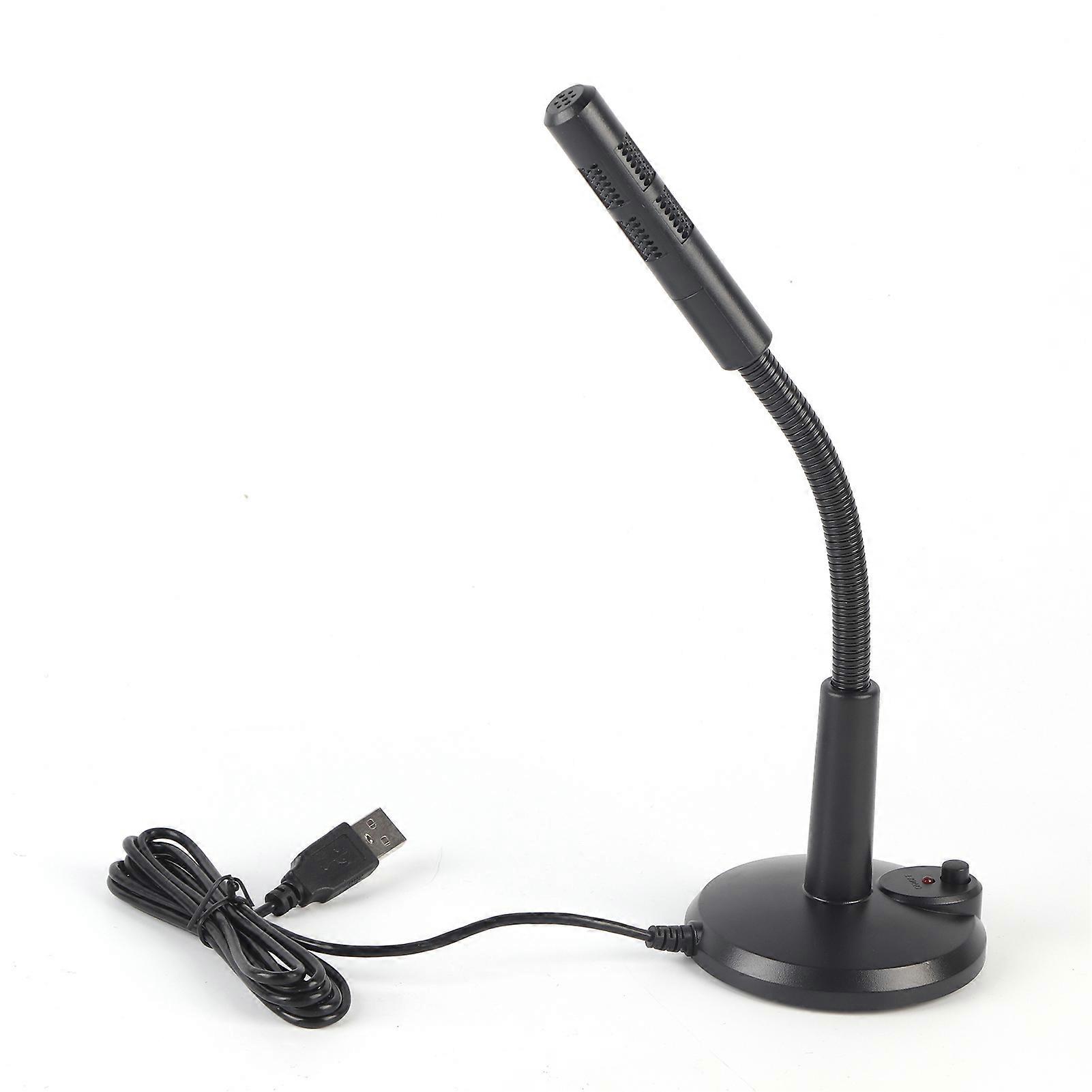 Omnidirectional USB Microphone For Computer Desktop Plug & Play for Recording, Online Chatting