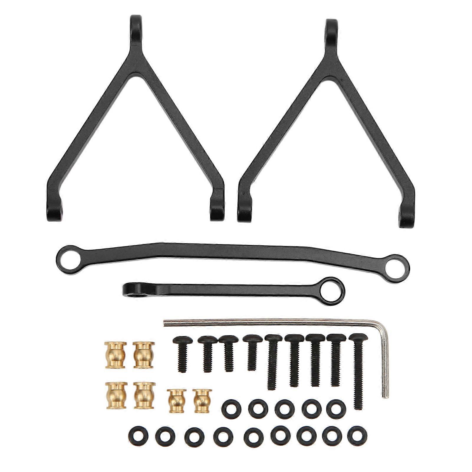 RC Chassis Links Steering Tie Rods Aluminum Alloy Upgrade Parts for FMS FCX24 1/24 Crawler