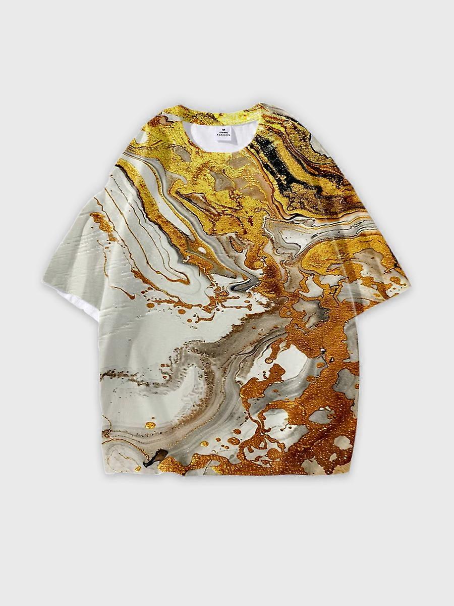 T-shirt round neck Pattern loose short sleeve JW2687