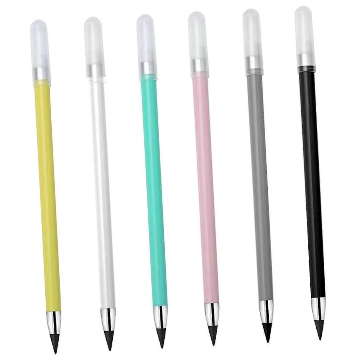 6 Pieces Pencil Inkless Writing Pencils for Drawing Sketching and Notes Durable and Practical for Artists Random
