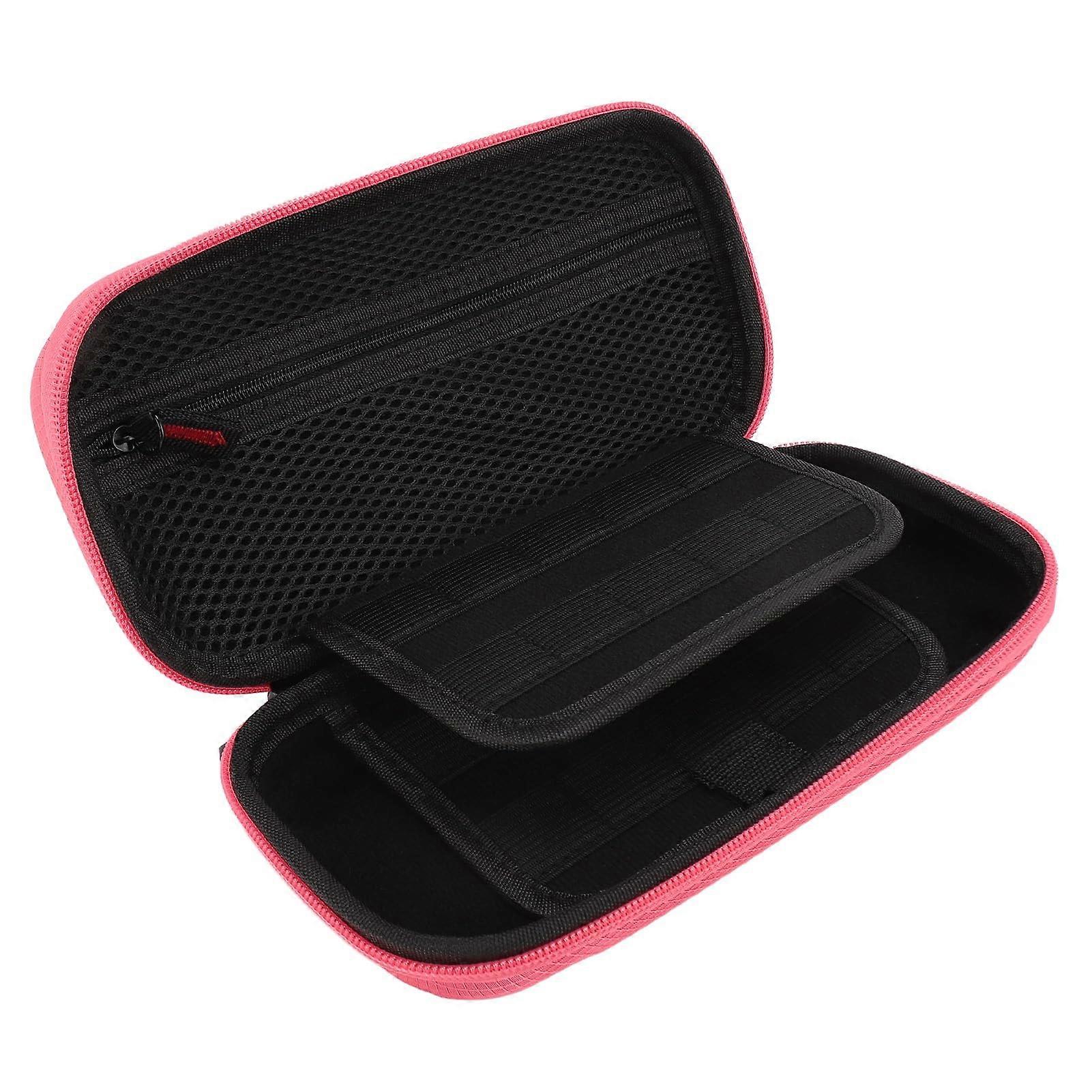 Case for Switch Lite with 20 Game Cartridges, EVA Material, Soft Fiber, Portable Hard Case for Travel, Pink