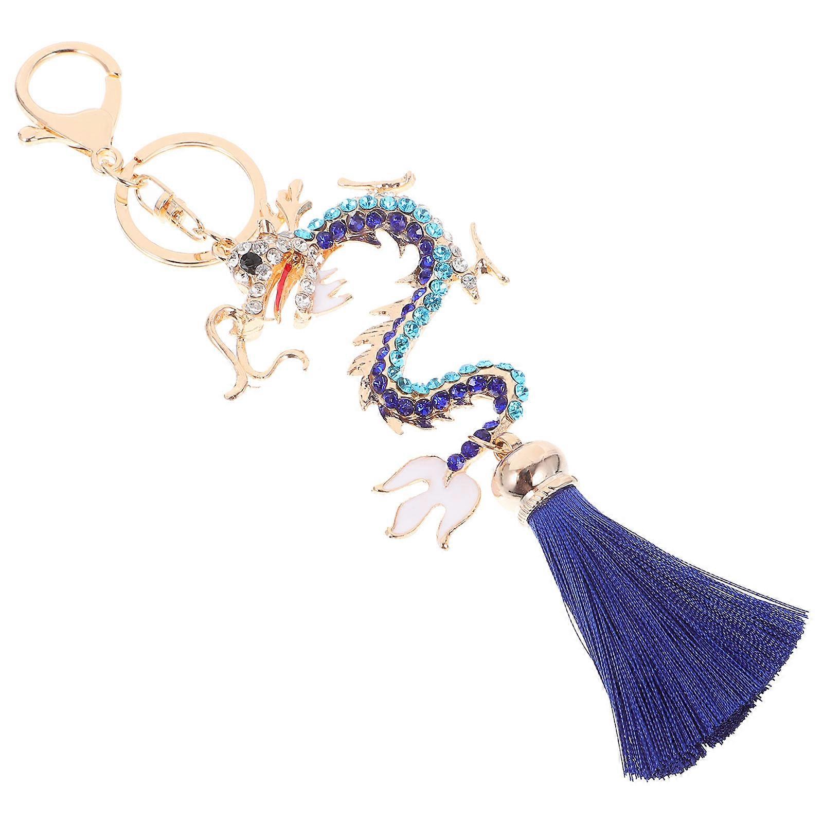 Cute Key Chain Dragon Shape 20x5cm Polyester Material Pendant For Daily Use 1Pcs