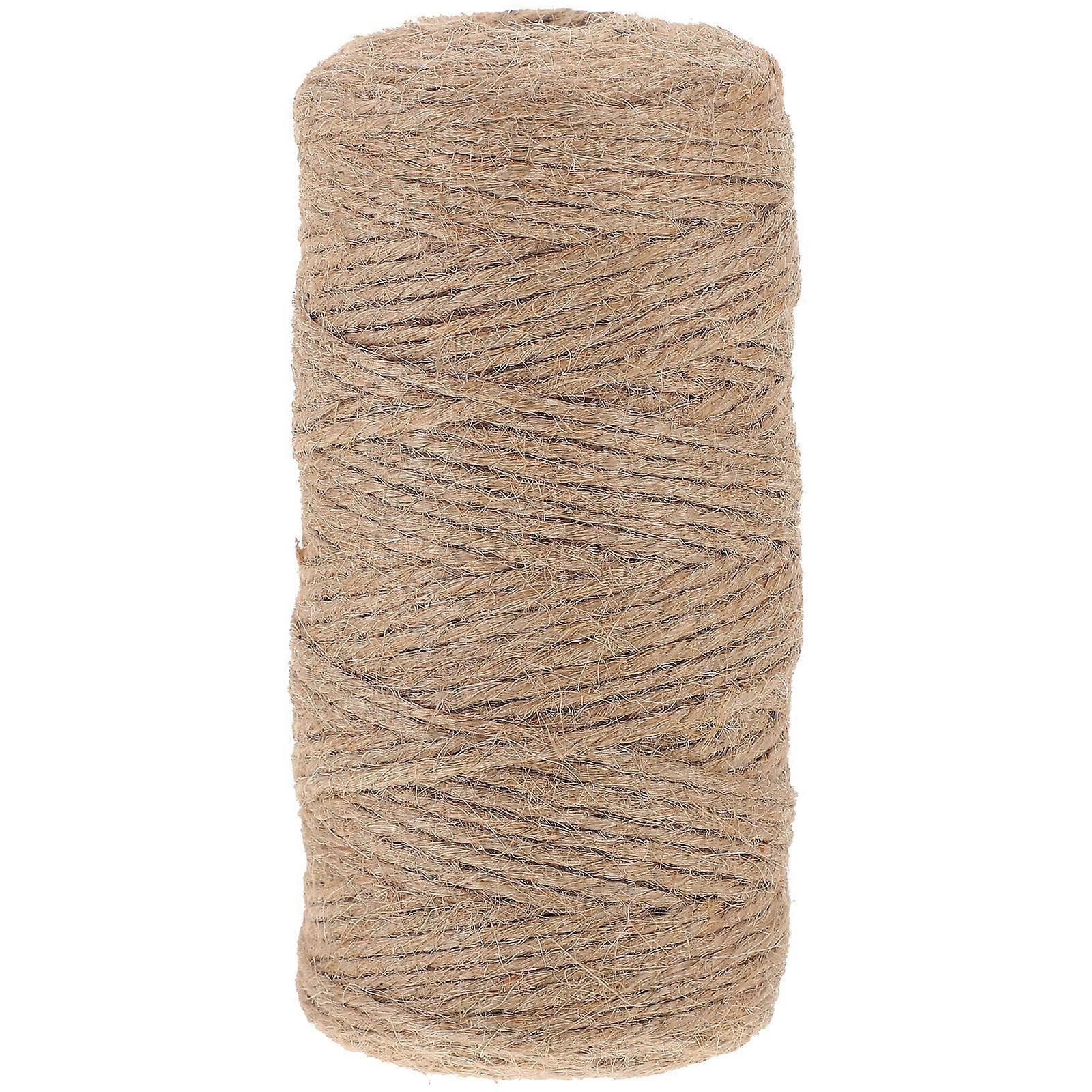 Natural Jute Twine Heavy Duty Decorative Craft Rope for Wrapping DIY Projects Garden Plant Support Multi Use String