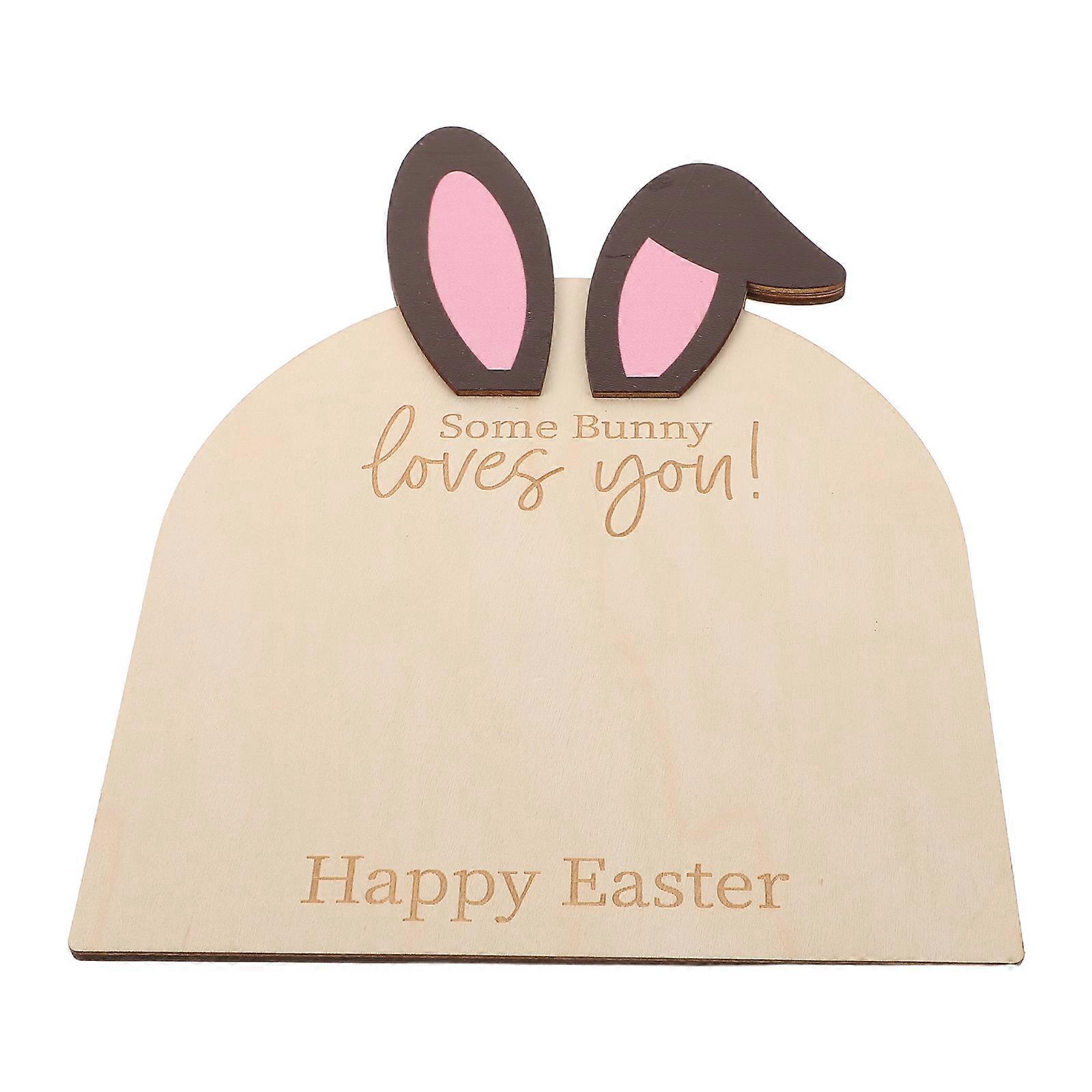 Newborn Hand And Footprint Bunny Shape DIY Ornament Material Easter Celebration Baby Shower Item Memory Preservation 1Pack