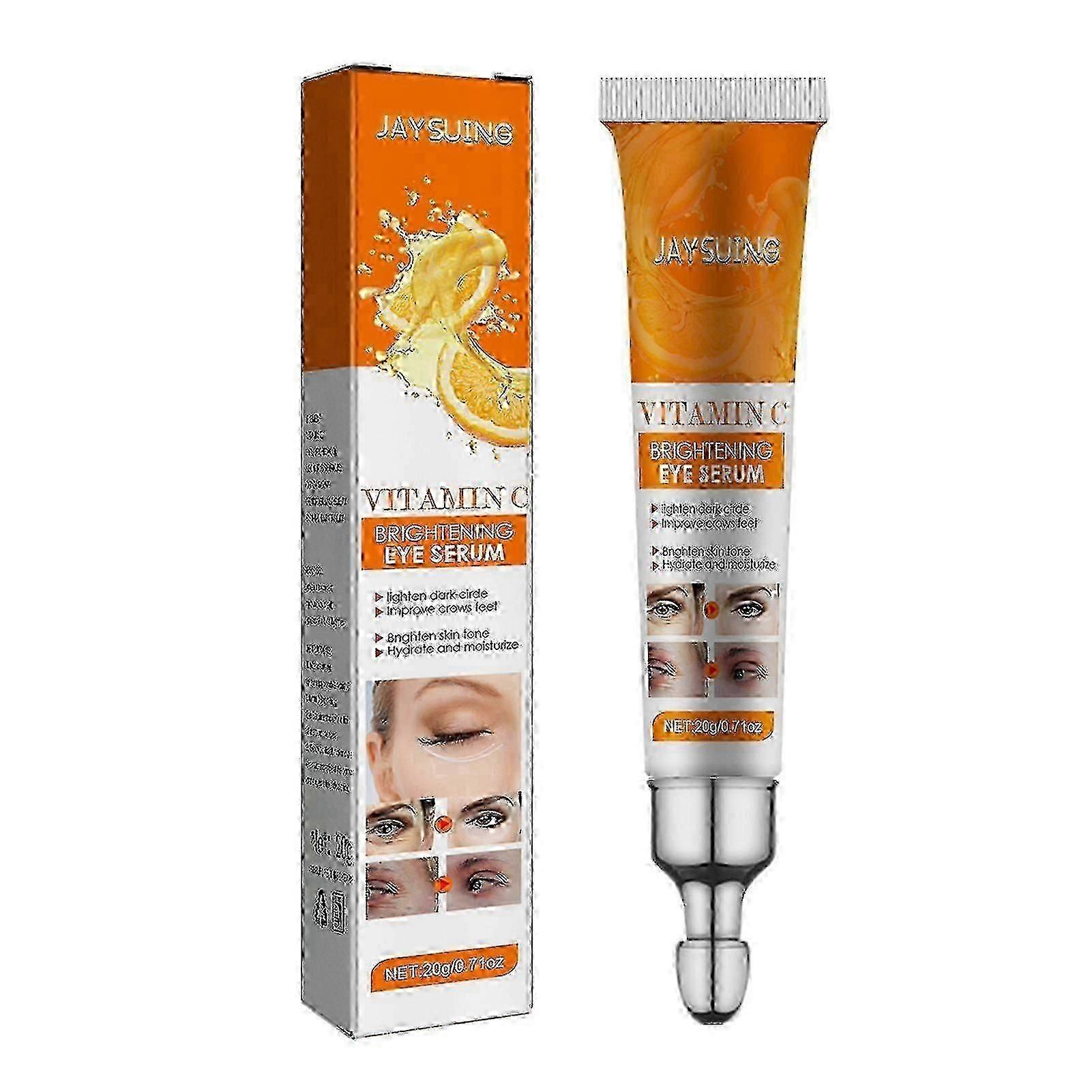 Jaysuing Vitamin C Tighten Firming Brightening Eye C-ream for Dark Circles and Puffiness Anti-aging Anti-wrinkles
