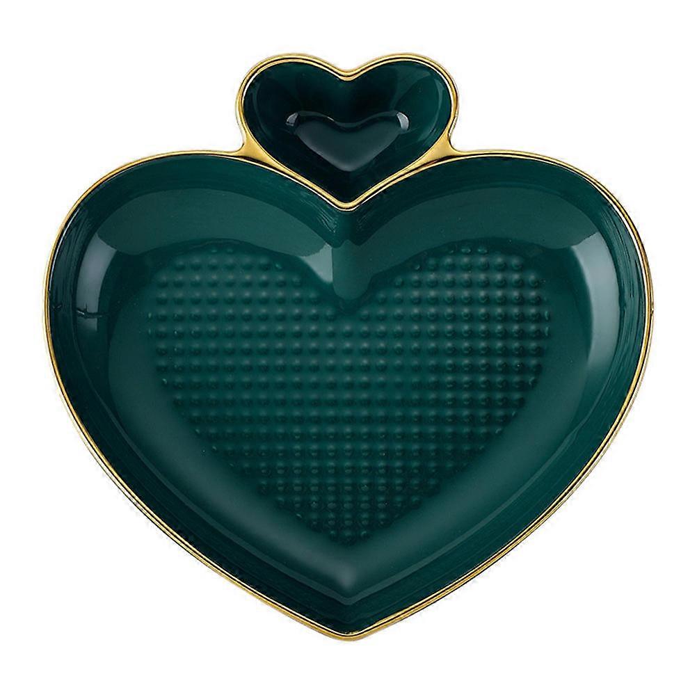 Heart Dumpling Plate for Serving with Ceramic Material Household Use