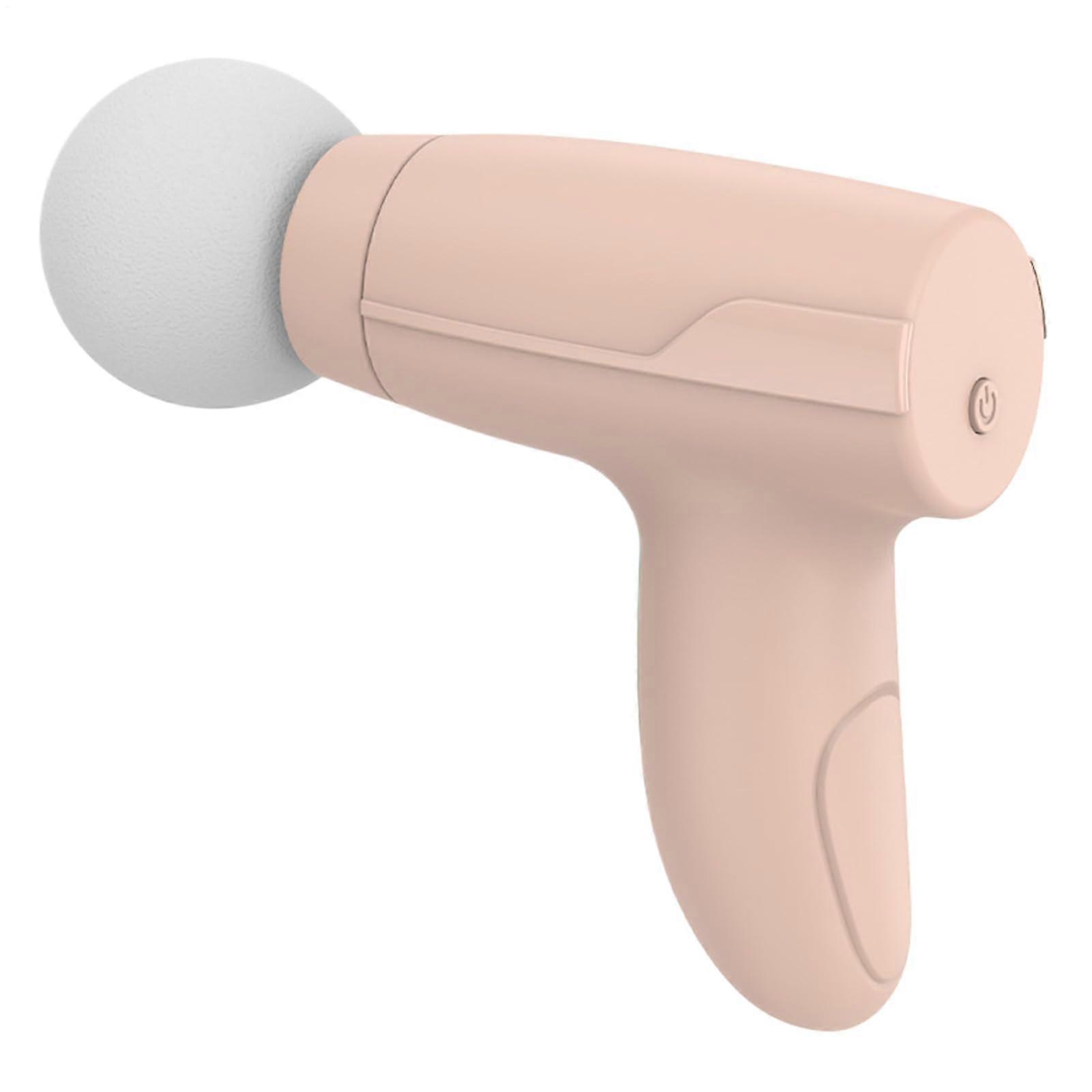 Handheld Muscle Massager - Compact Deep Tissue Travel Massager, Multiple Speed Settings, Vibration Massage Device, Pink