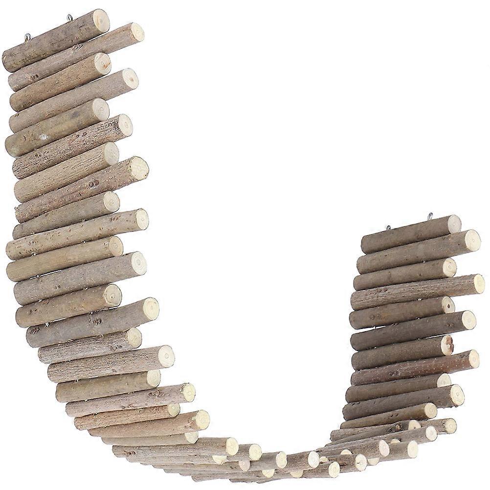 Hamster Fences Hamster Fence Toy Light Brown Rectangular Wood for Pet Hamsters Bite-Resistant Decorative Fence Model 1Set