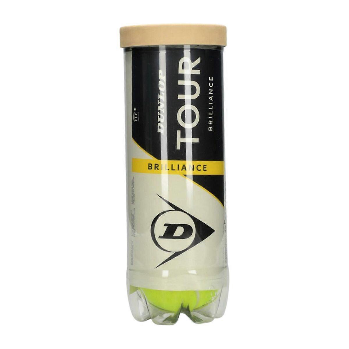 Tennis Balls Dunlop D TB TOUR BRILLANCE 3 PET 601620 Yellow