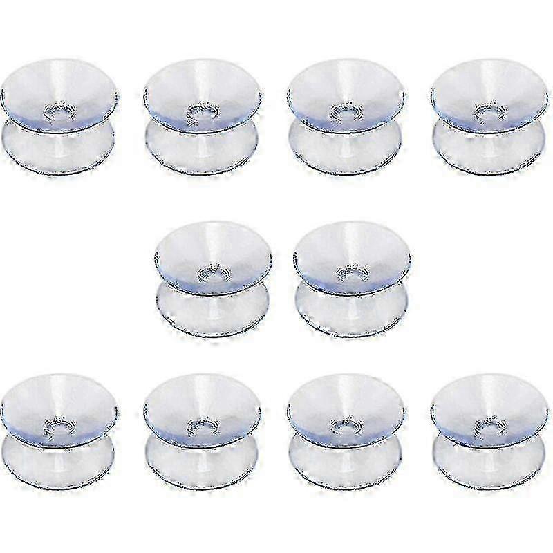 ZENGO Double-sided Suction Cups Compatible With Glass Table Tops, 10 Pack Hookless Suction Cups For Multif