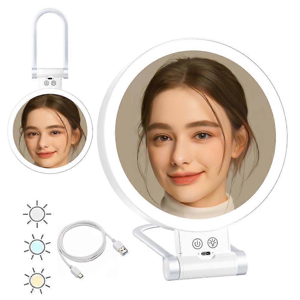 20X Magnifying Mirror With Light, Travel Magnifying Mirror