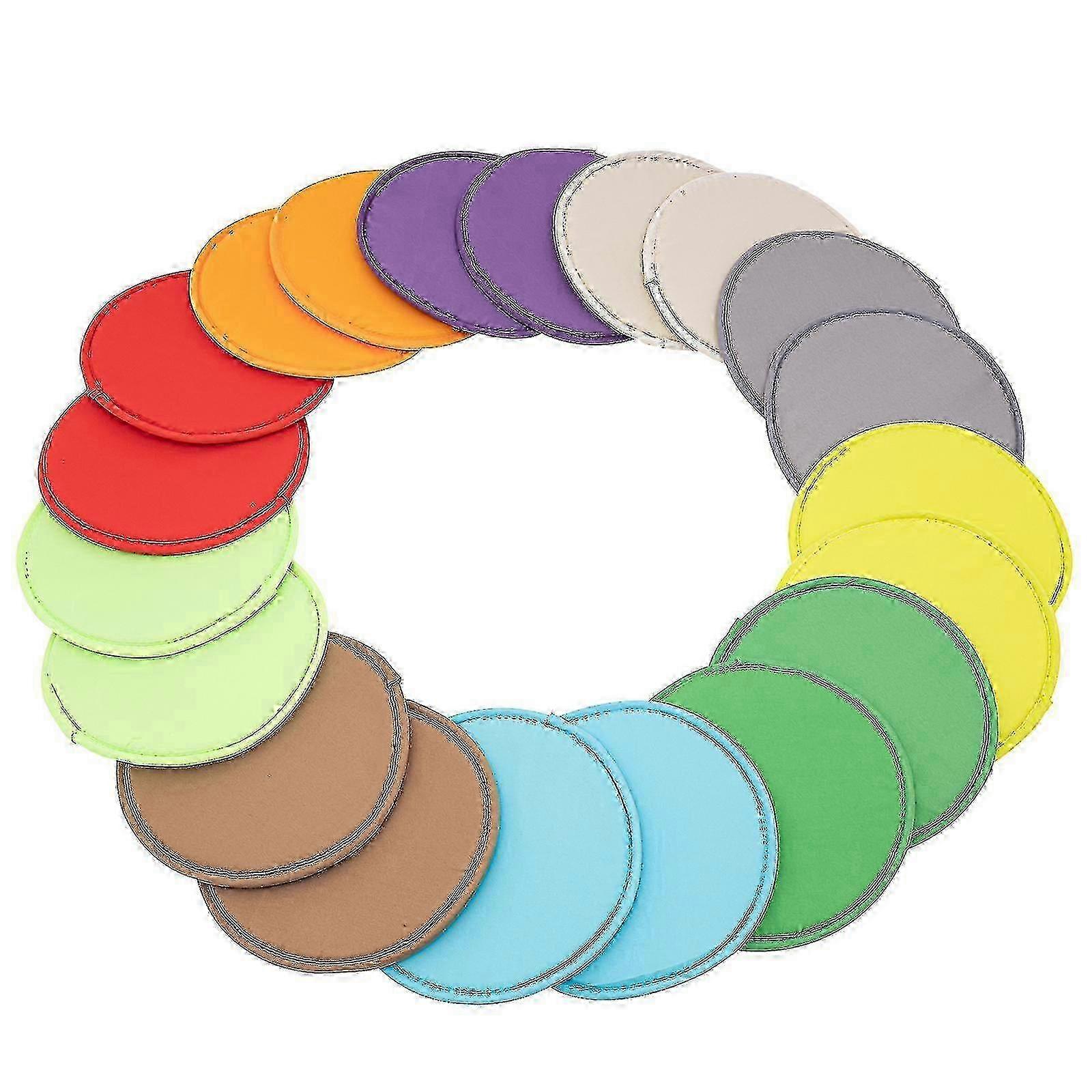 20 Pcs Round Floor Cushions - Portable Circle Chair Pads for Home Decor & Comfortable Seating at Events