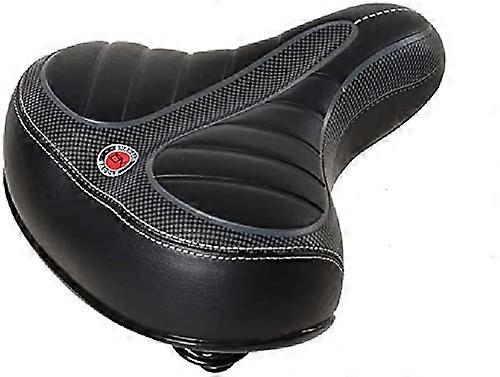 Bike Saddle Large Bicycle Seat with Soft Cushion for City Bikes, Mountain Bikes, and Spin Bikes - Ergonomic Design and Durable Materials