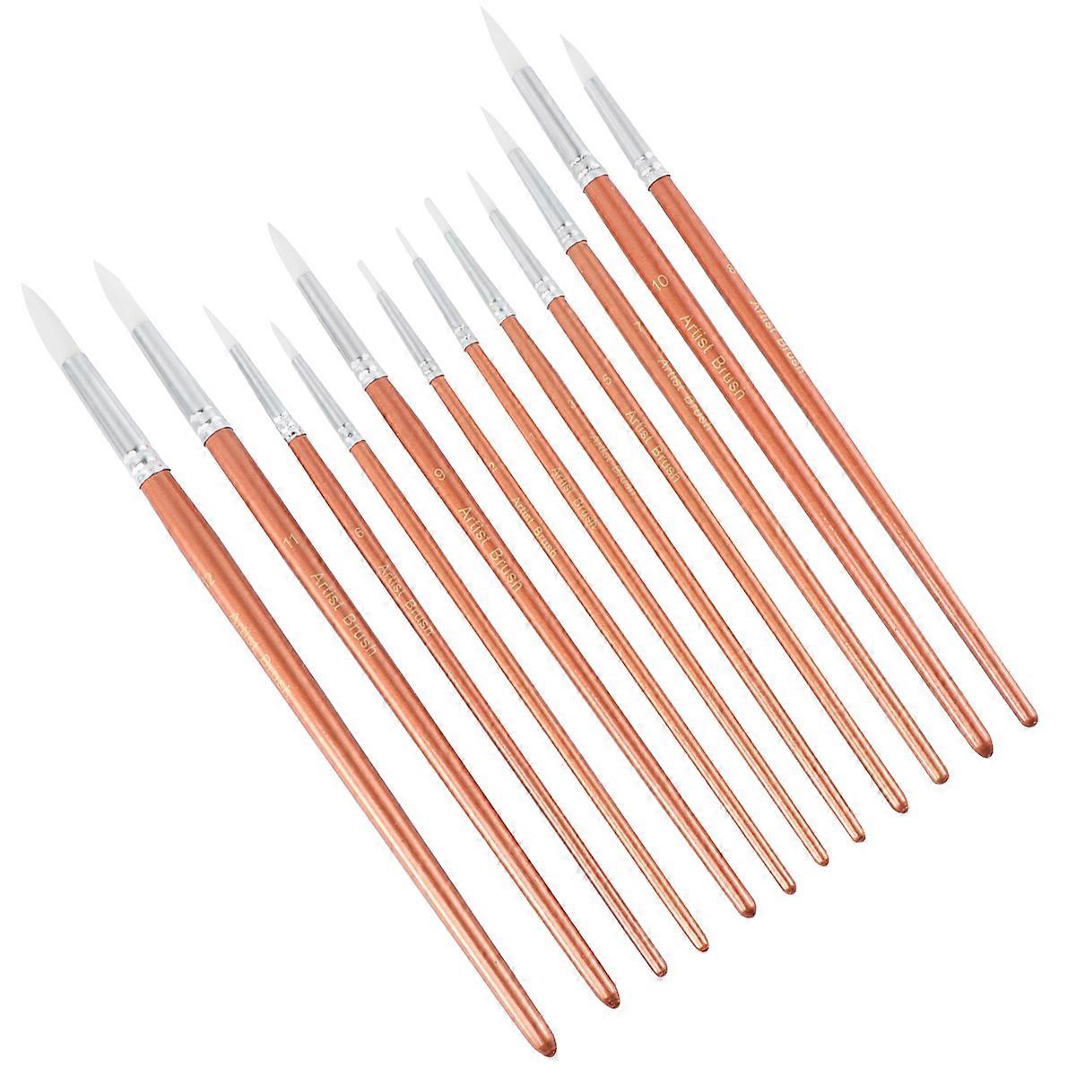 Watercolor Painting Brush Set with 12 Sizes for Beginners and Artists and Nylon 18cm to 22cm