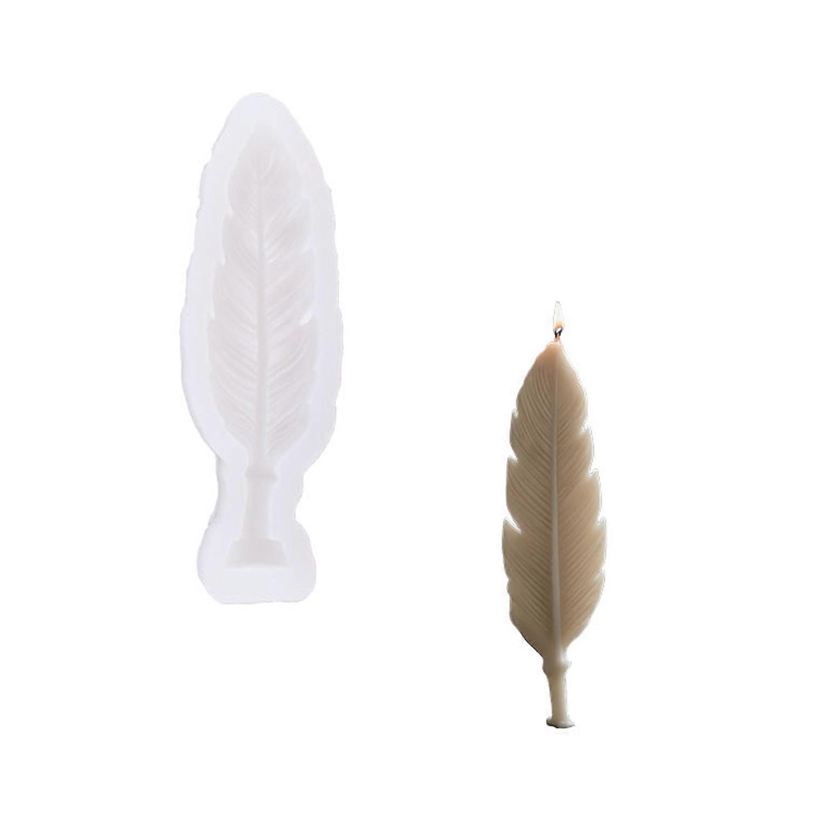 Feather Silicone Mould Lavender Series Candle Molds Ornament Molds Plasters Molds Casting Molds Epoxy Resin Molds Multicolor